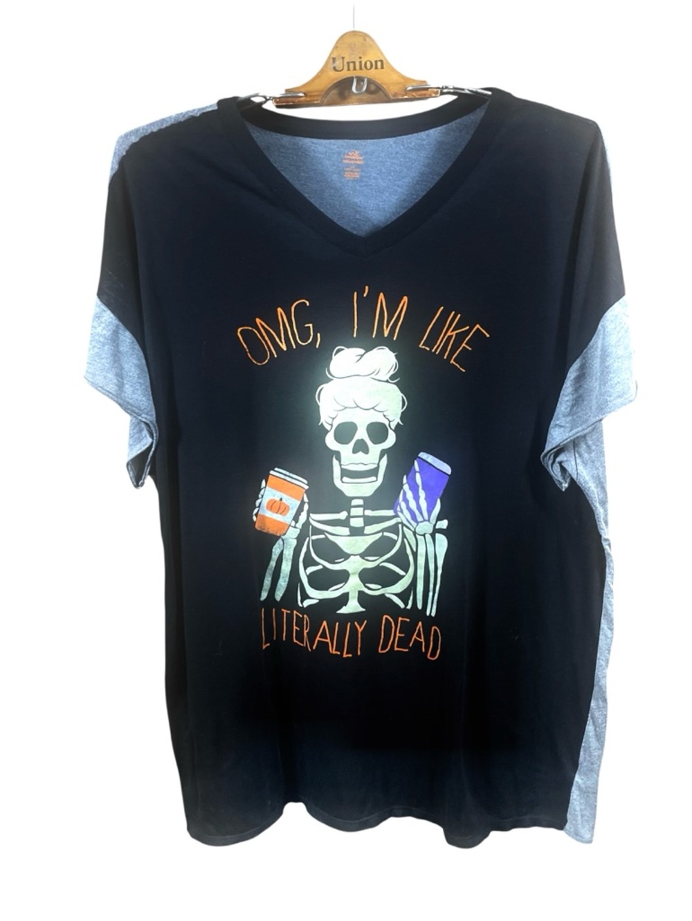 OMG I’m Like Literally Dead Women’s Short Sleeve T-Shirt Size 2X